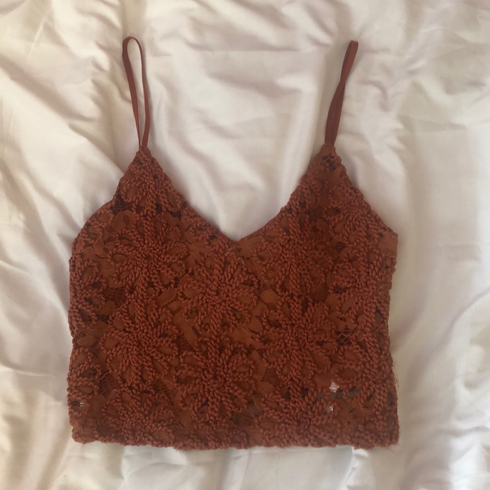 Boho Lace crop bralette top